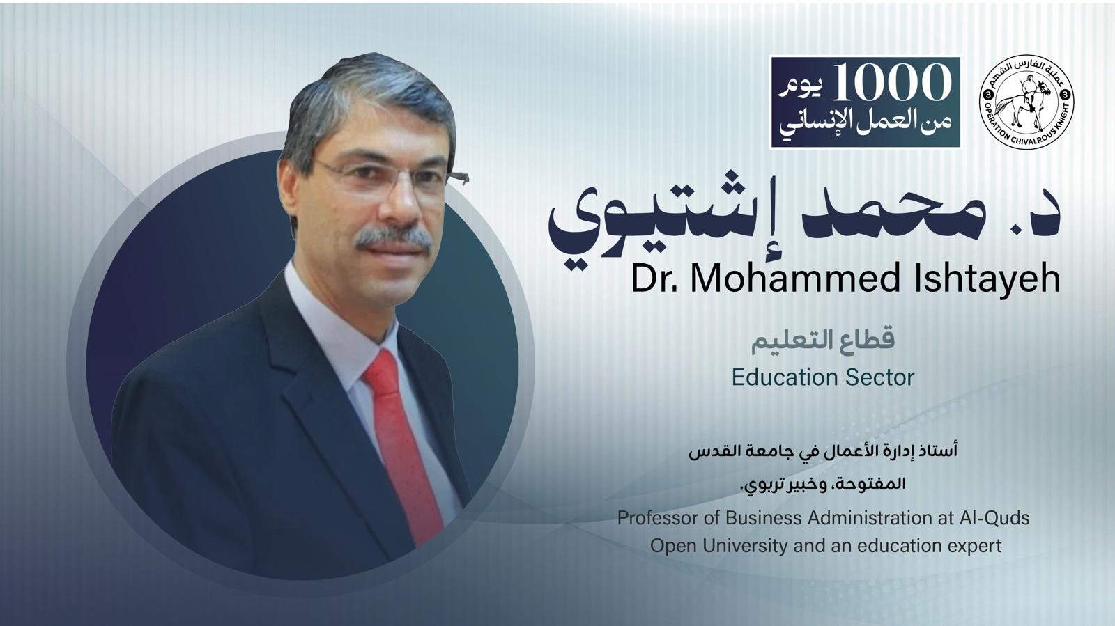 د. محمد إشتيوي | Dr. Mohammed Ishtayeh